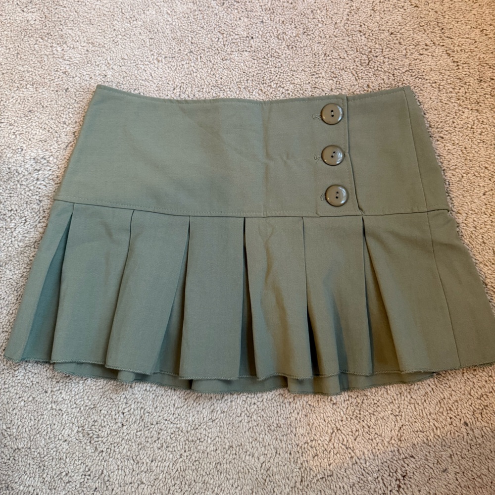 Rare Vintage Y2K Street Code Pleated Mini Skirt | Size 5